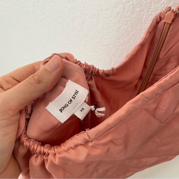 Song of Style Rosalind Halter Satin Maxi Dress Size XS - Picture 6 of 7